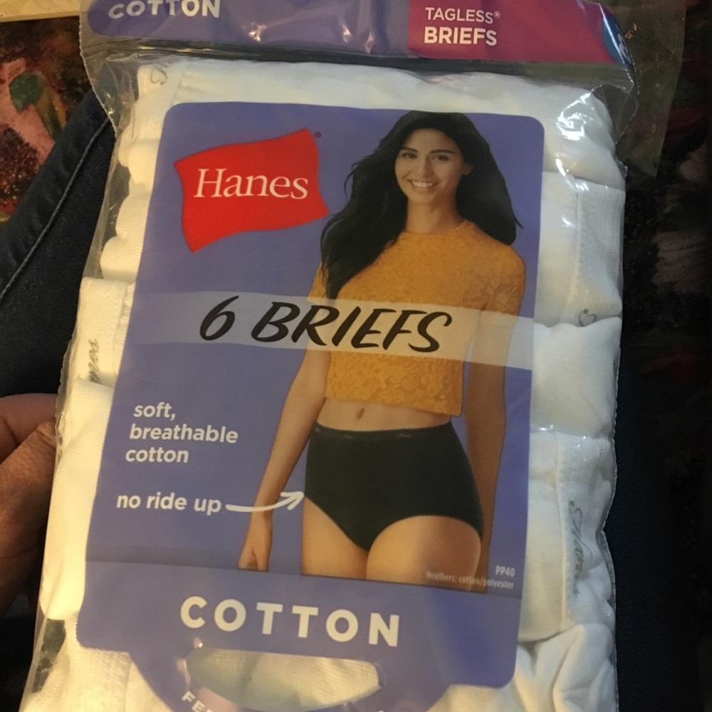 **brand new**Hanes tagless brief 6 pack
